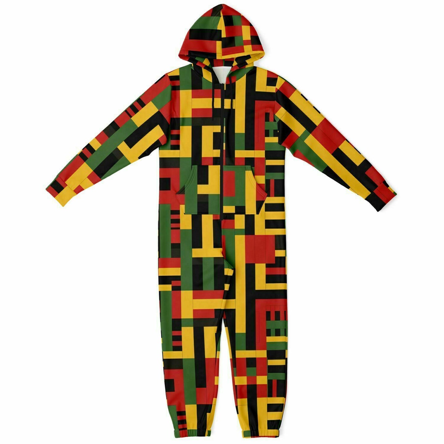 African Kente Print Cozy Jumpsuit, Stylish Loungewear for Ultimate Comfort