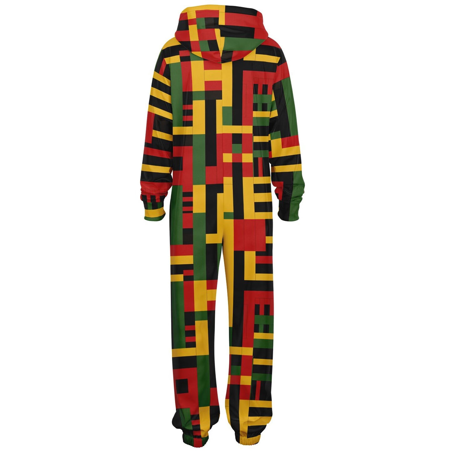 African Kente Print Cozy Jumpsuit, Stylish Loungewear for Ultimate Comfort