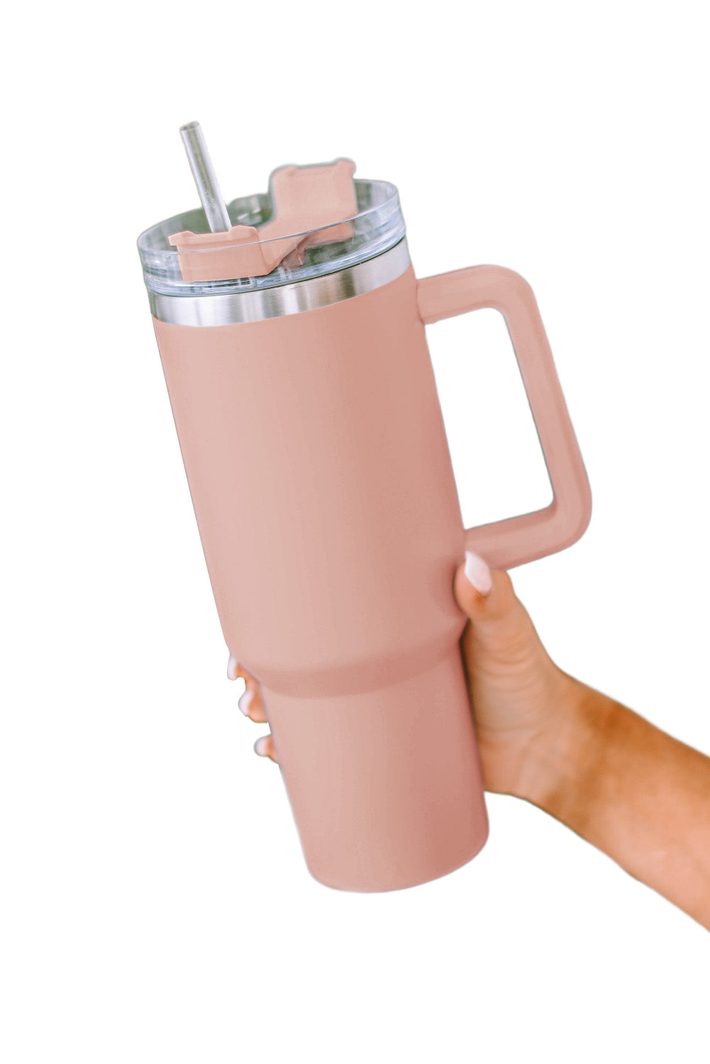 Pink  Stainless Steel Double Insulated 40oz Cup - Durable, Easy-to-Clean & Ergonomic Design