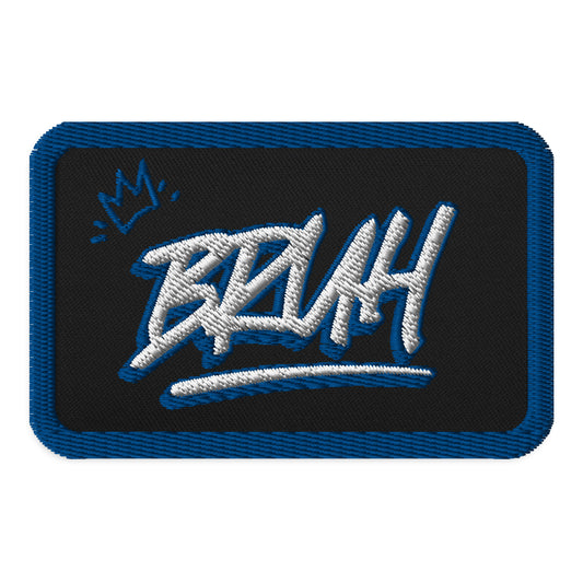 Bruh Embroidered Patch – Urban Hip-Hop Accessory with King Crown