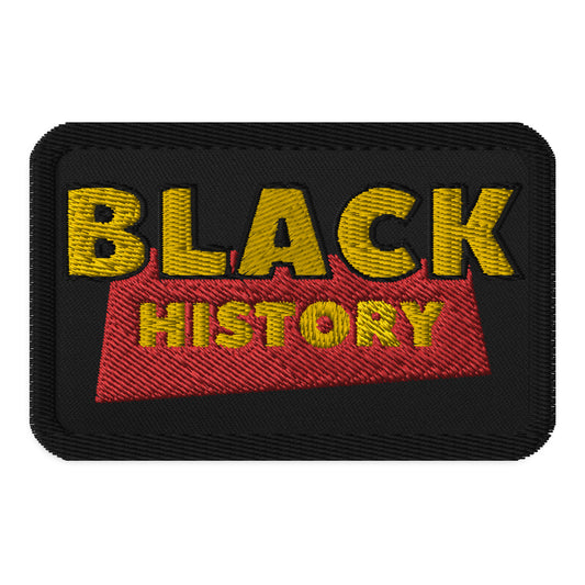 Celebrate Black History Embroidered Iron On, Sew On Patch, Celebrate BHM Patch