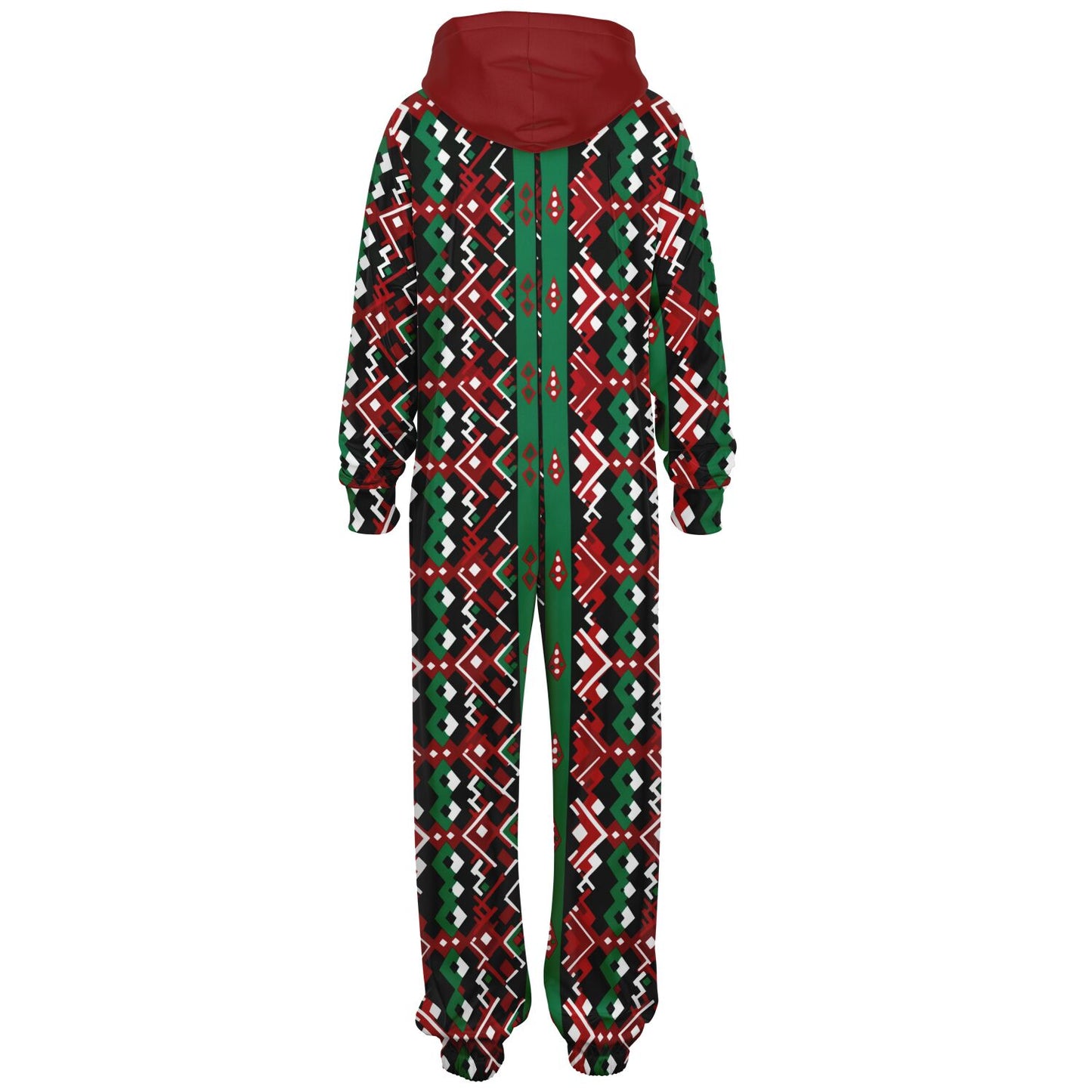 Mud Cloth African Print Christmas Jumpsuit | Adult Christmas Unisex Onesie  copy