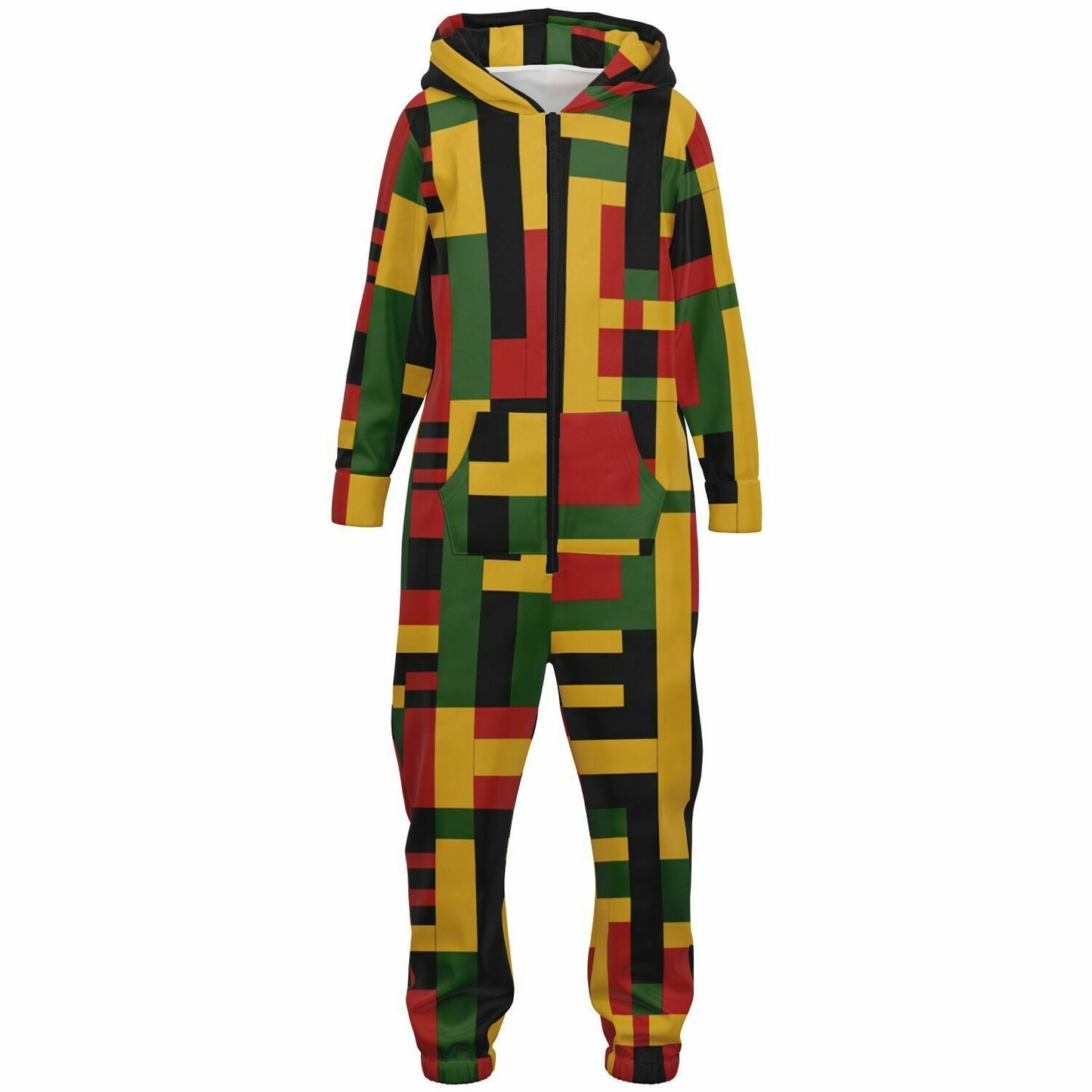 Youth & Teens Unisex African Print Kente Cloth Print Jumpsuit