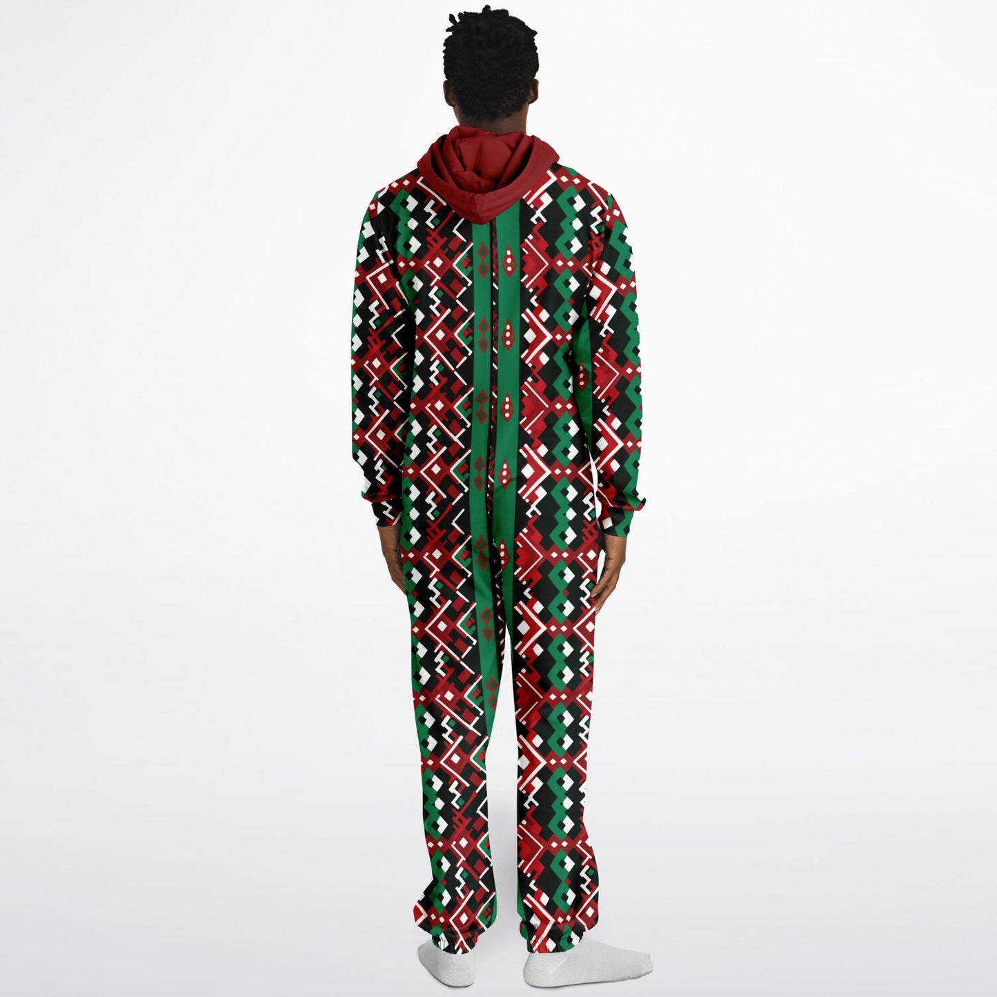 Mud Cloth African Print Christmas Jumpsuit | Adult Christmas Unisex Onesie  copy