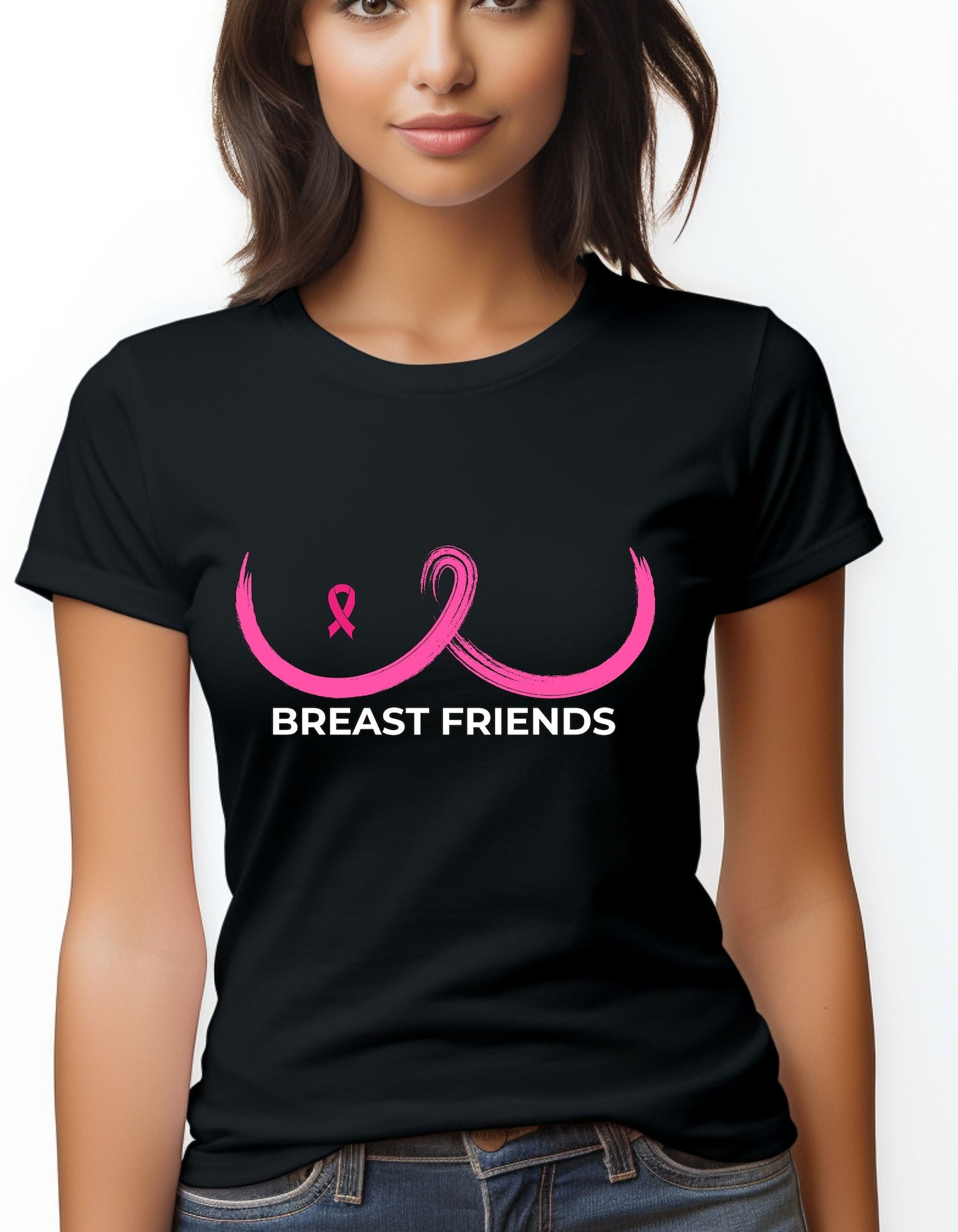 Breast Friends - Breast Cancer Awareness Women's Softstyle Tee