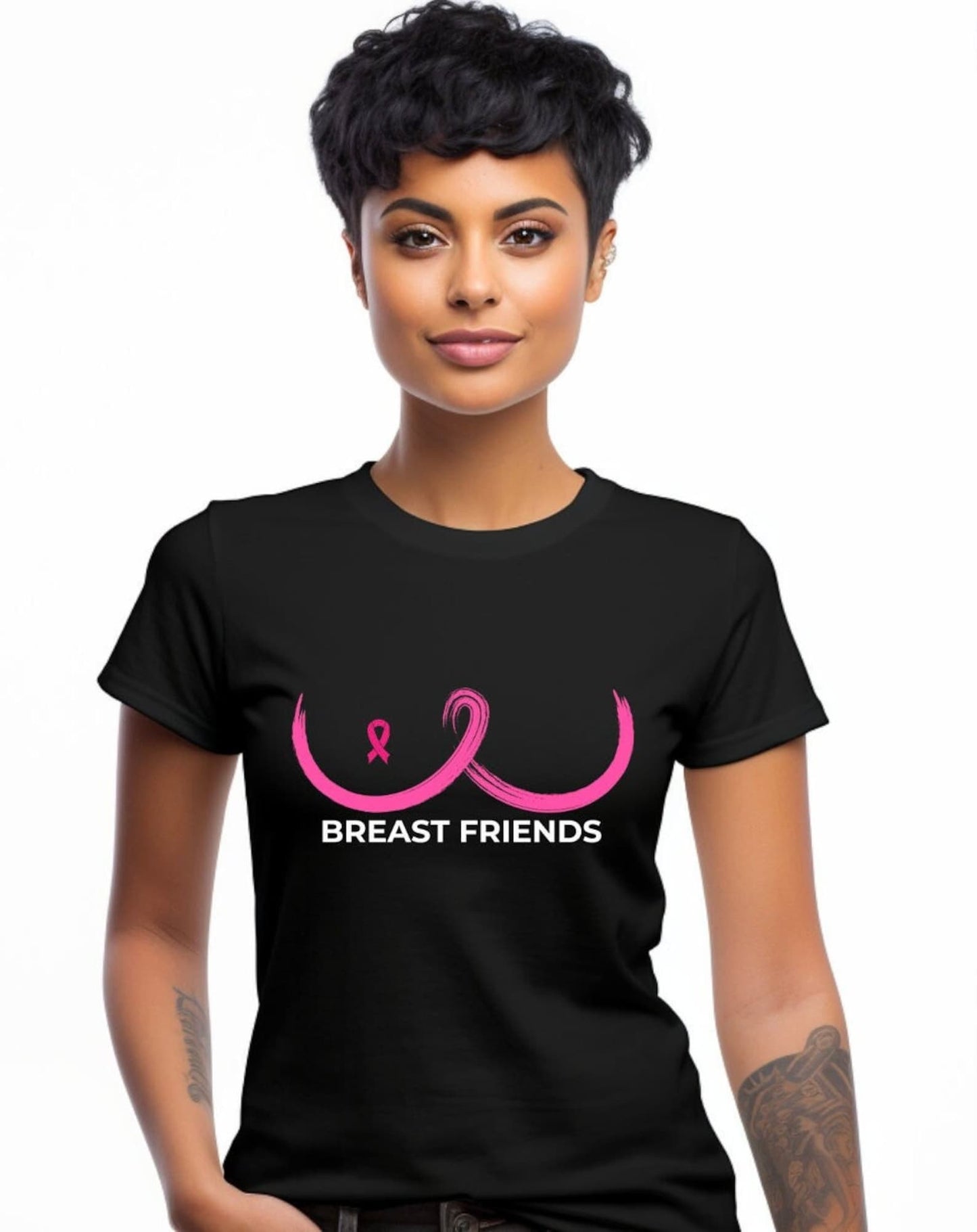 Breast Friends - Breast Cancer Awareness Women's Softstyle Tee