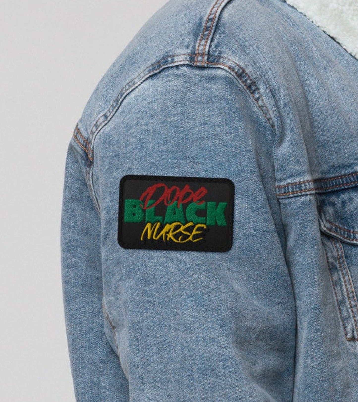 Dope Black Nurse Embroidered Patch,  Celebrating Compassion in Healthcare