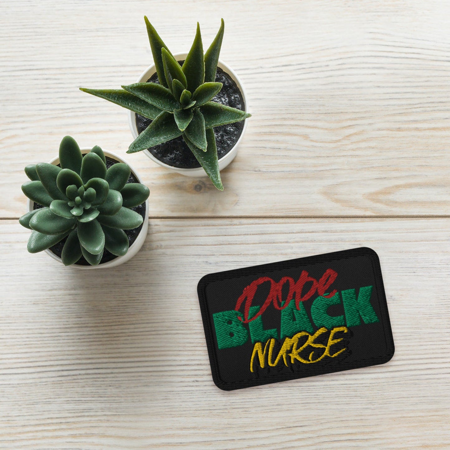 Dope Black Nurse Embroidered Patch,  Celebrating Compassion in Healthcare