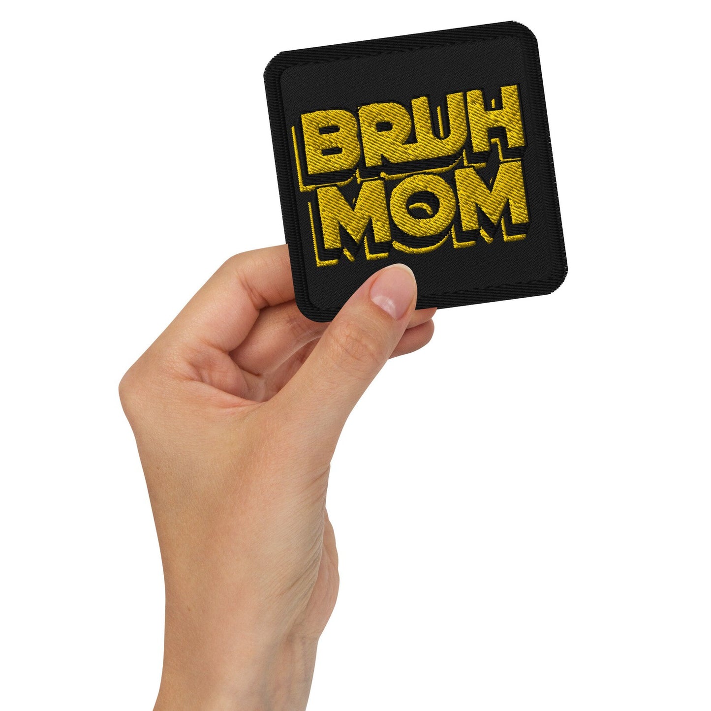 Boy Mom Bruh Mom Parenting Humor Embroidered Patch, Trending Mom Fashion