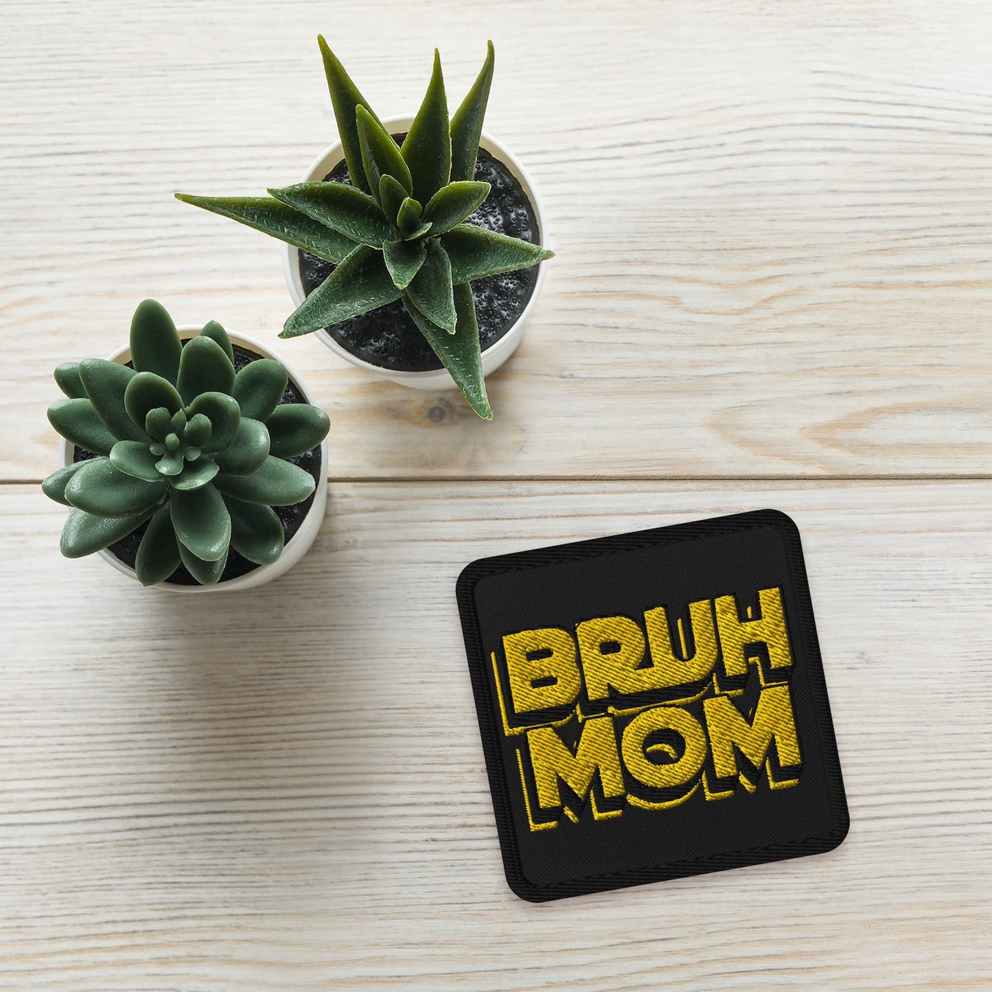 Boy Mom Bruh Mom Parenting Humor Embroidered Patch, Trending Mom Fashion