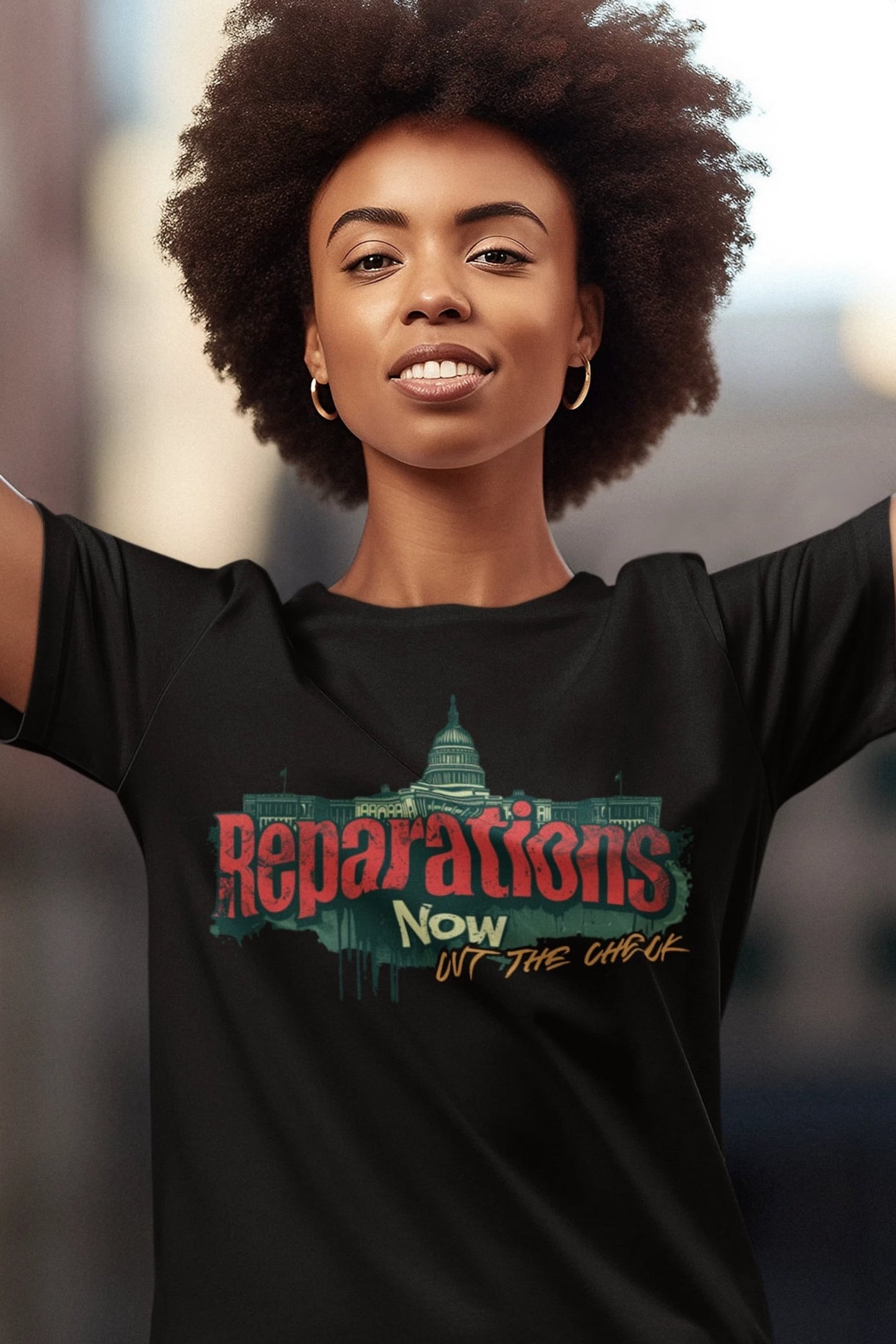 Reparations Now Unisex T-Shirt - Social Justice Tee, Cut The Check Activism Shirt