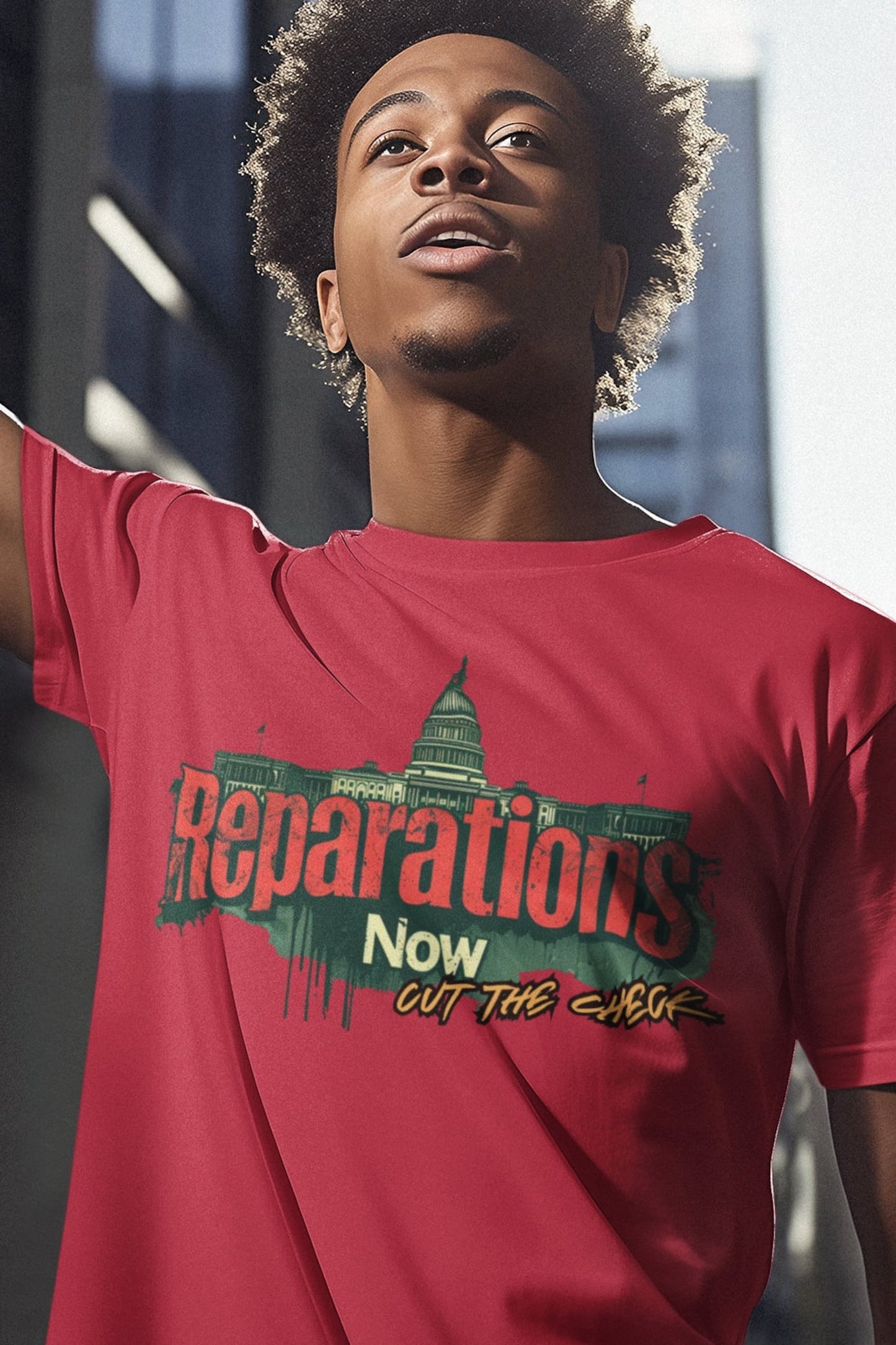 Reparations Now Unisex T-Shirt - Social Justice Tee, Cut The Check Activism Shirt