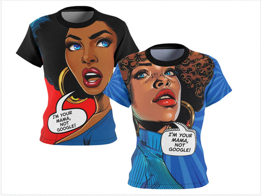 Superhero Mom Women's Classic Humorous Tee, Comic Book Themed Apparel