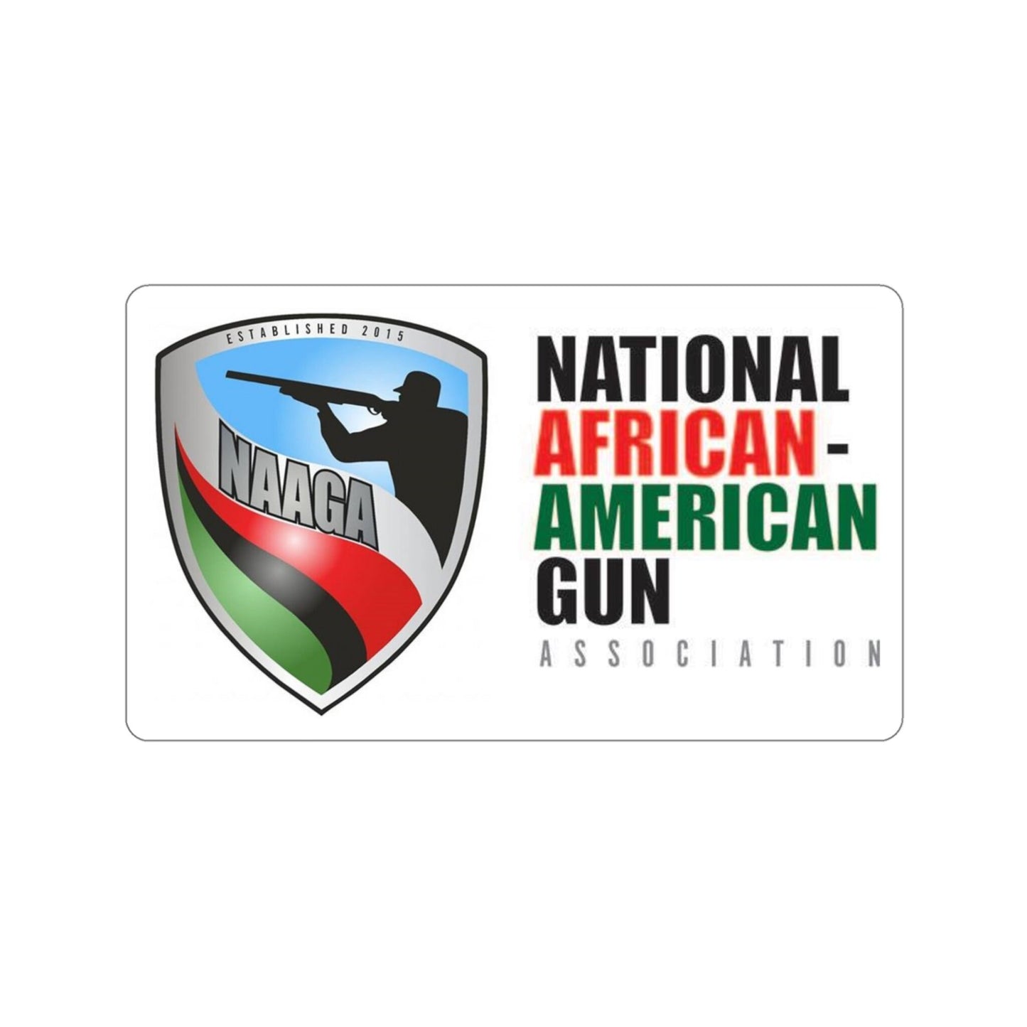 National African American Gun Association Sticker Pack (6 Stickers)