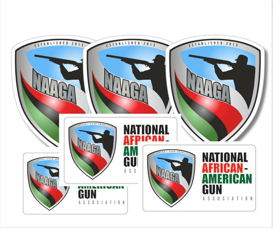 National African American Gun Association Sticker Pack (6 Stickers)