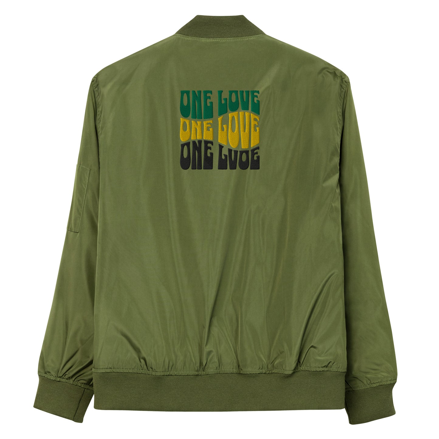 Jamaican Culture Recycled Bomber Jacket, Reggae Lovers Carribean Outerwear