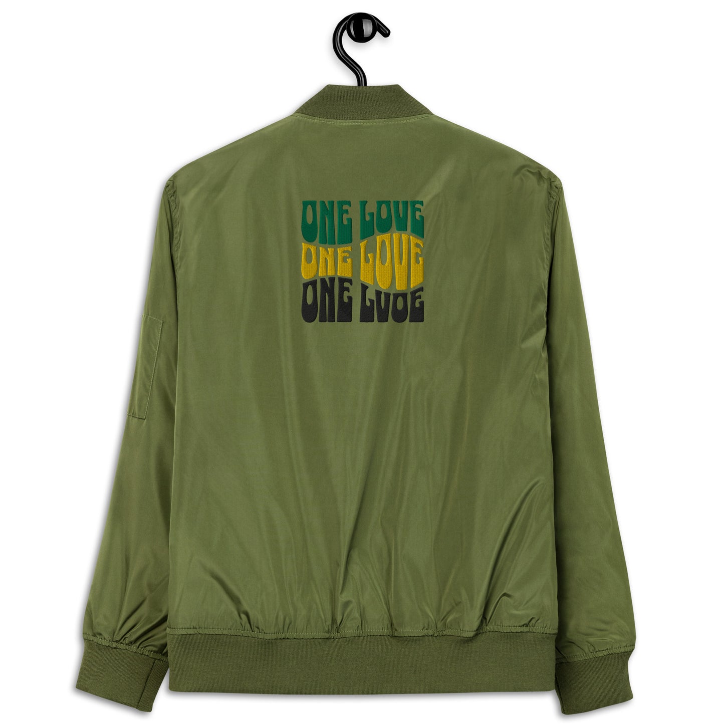 Jamaican Culture Recycled Bomber Jacket, Reggae Lovers Carribean Outerwear