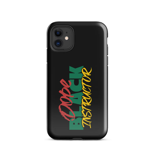 Self Defense Instructor Tough iPhone Case, Black Defense Instructor Range Phone Case