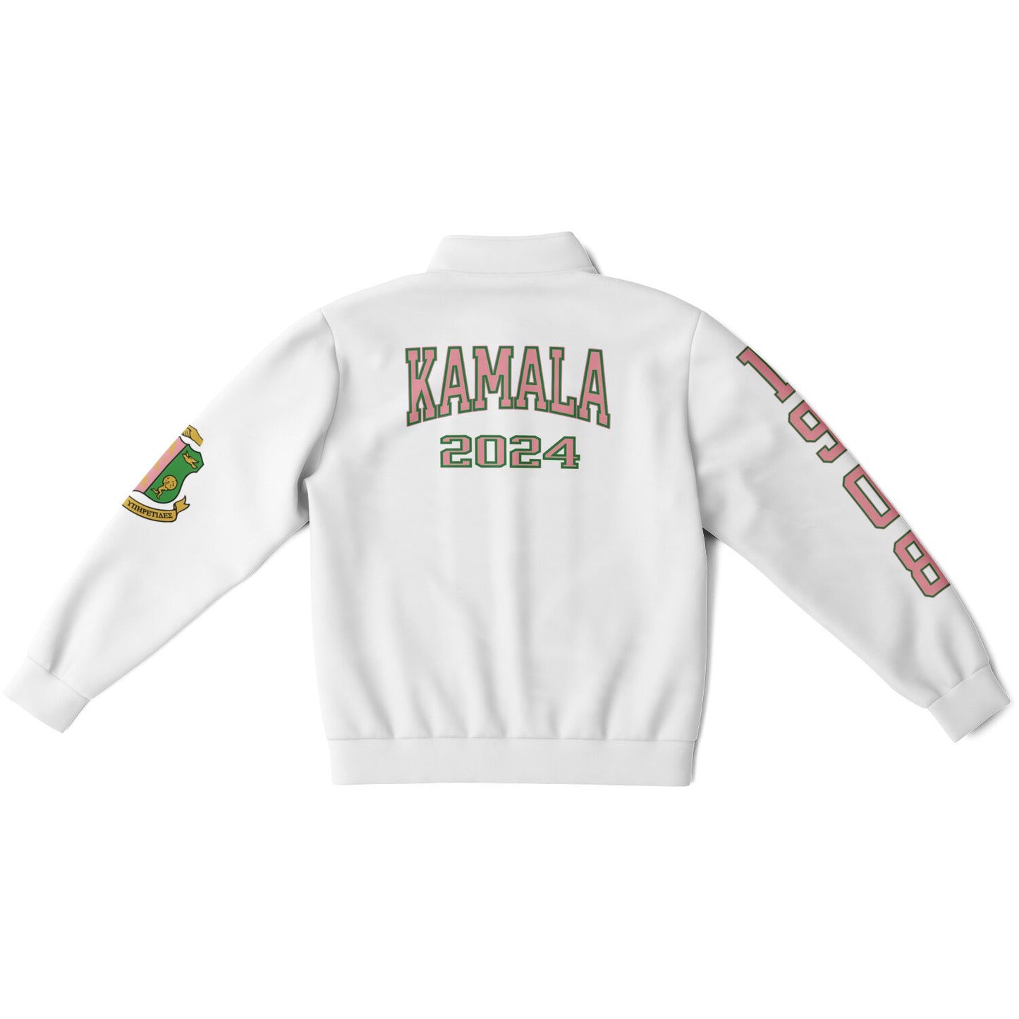 AKA Women's Kamala Harris For President 2024 Track Jacket, AKA Crest, Alpha Kappa Alpha Sorority Apparel