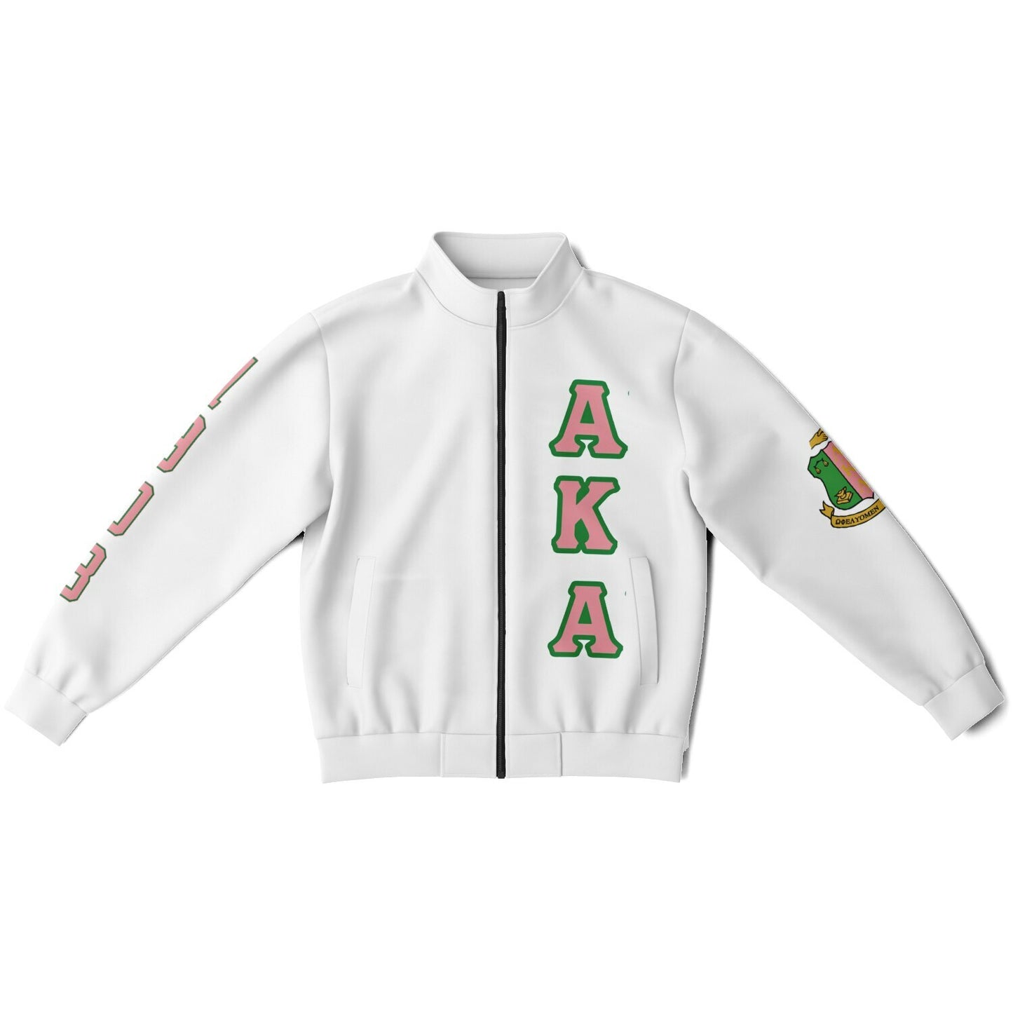 AKA Women's Kamala Harris For President 2024 Track Jacket, AKA Crest, Alpha Kappa Alpha Sorority Apparel