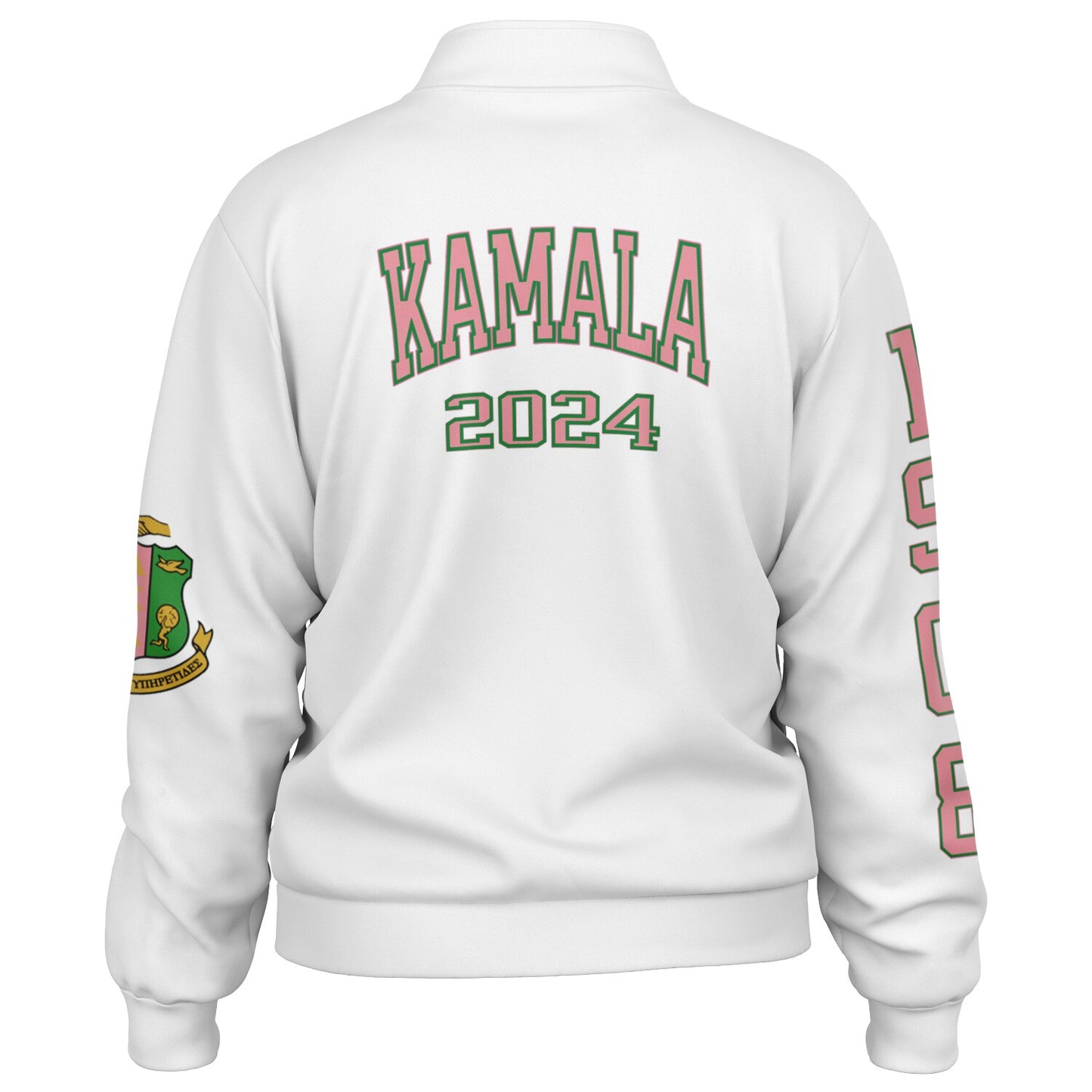 AKA Women's Kamala Harris For President 2024 Track Jacket, AKA Crest, Alpha Kappa Alpha Sorority Apparel