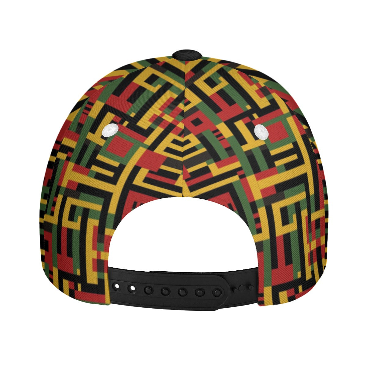 African Kente Cloth Print Peaked Cap,  Ethnic Tribal Print Womens Headwear, Cultural Event Headgear