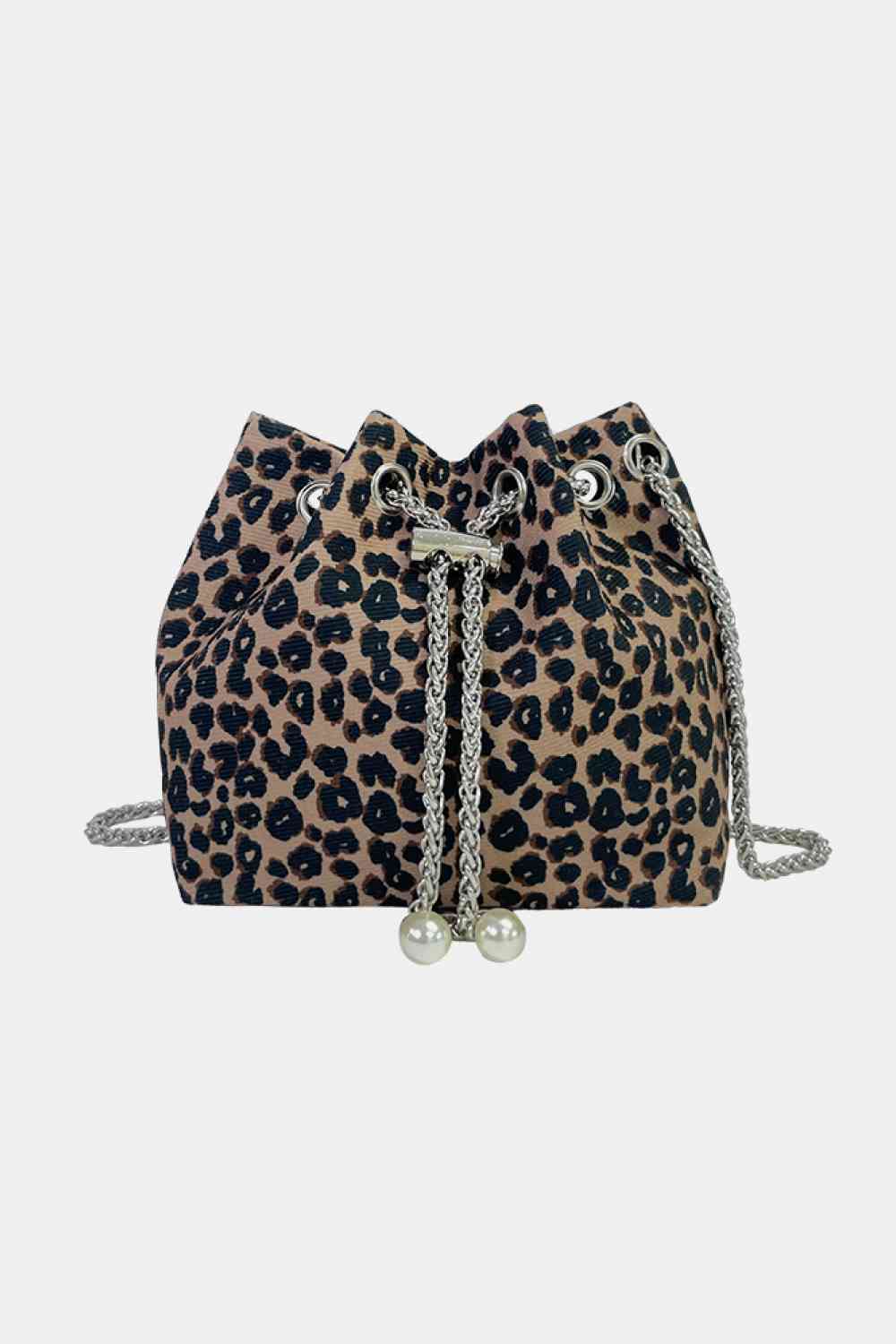 Animal Print Nylon Bucket Shoulder Bag - Durable, Lightweight & Fashion-Forward