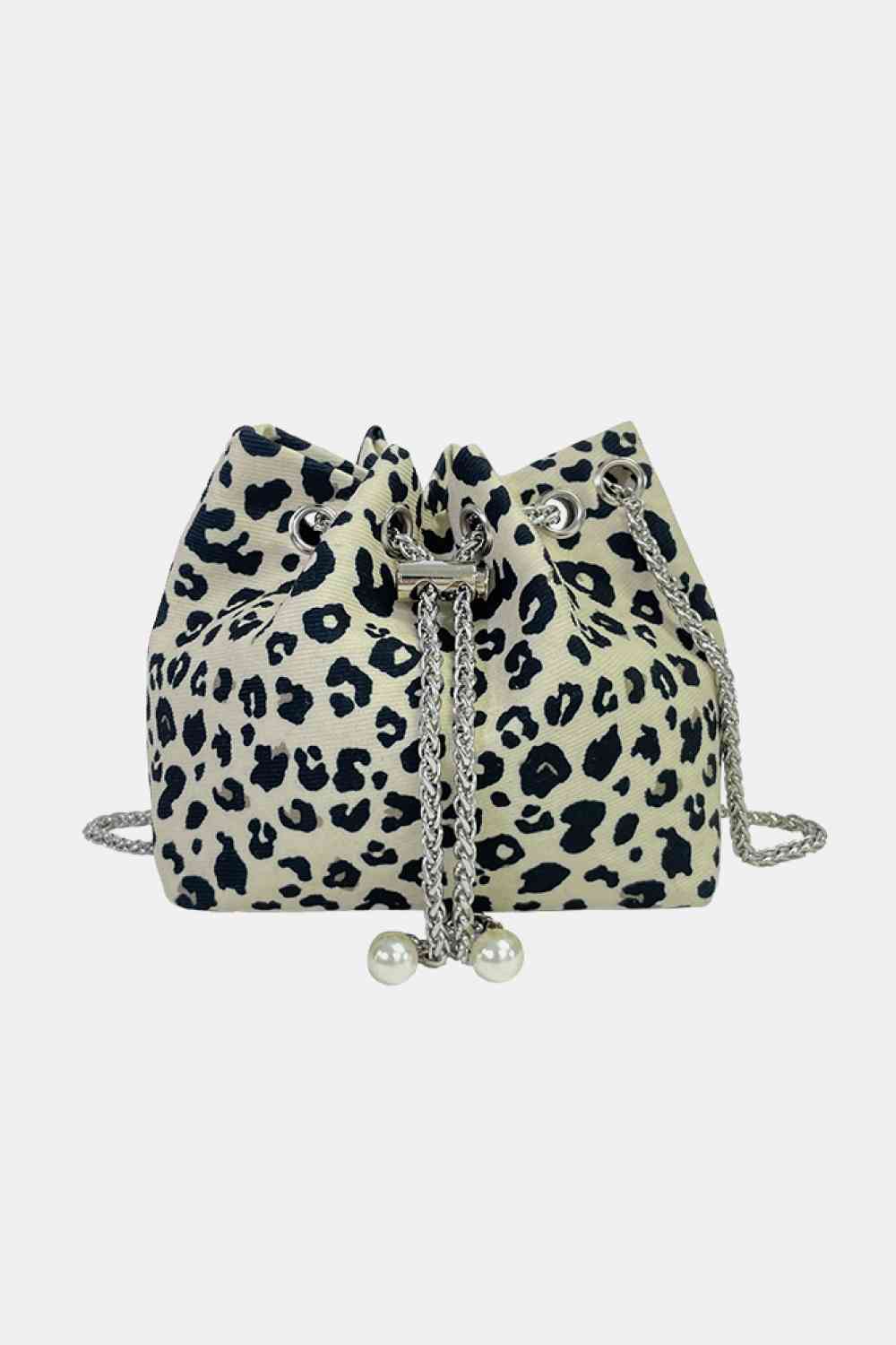 Animal Print Nylon Bucket Shoulder Bag - Durable, Lightweight & Fashion-Forward