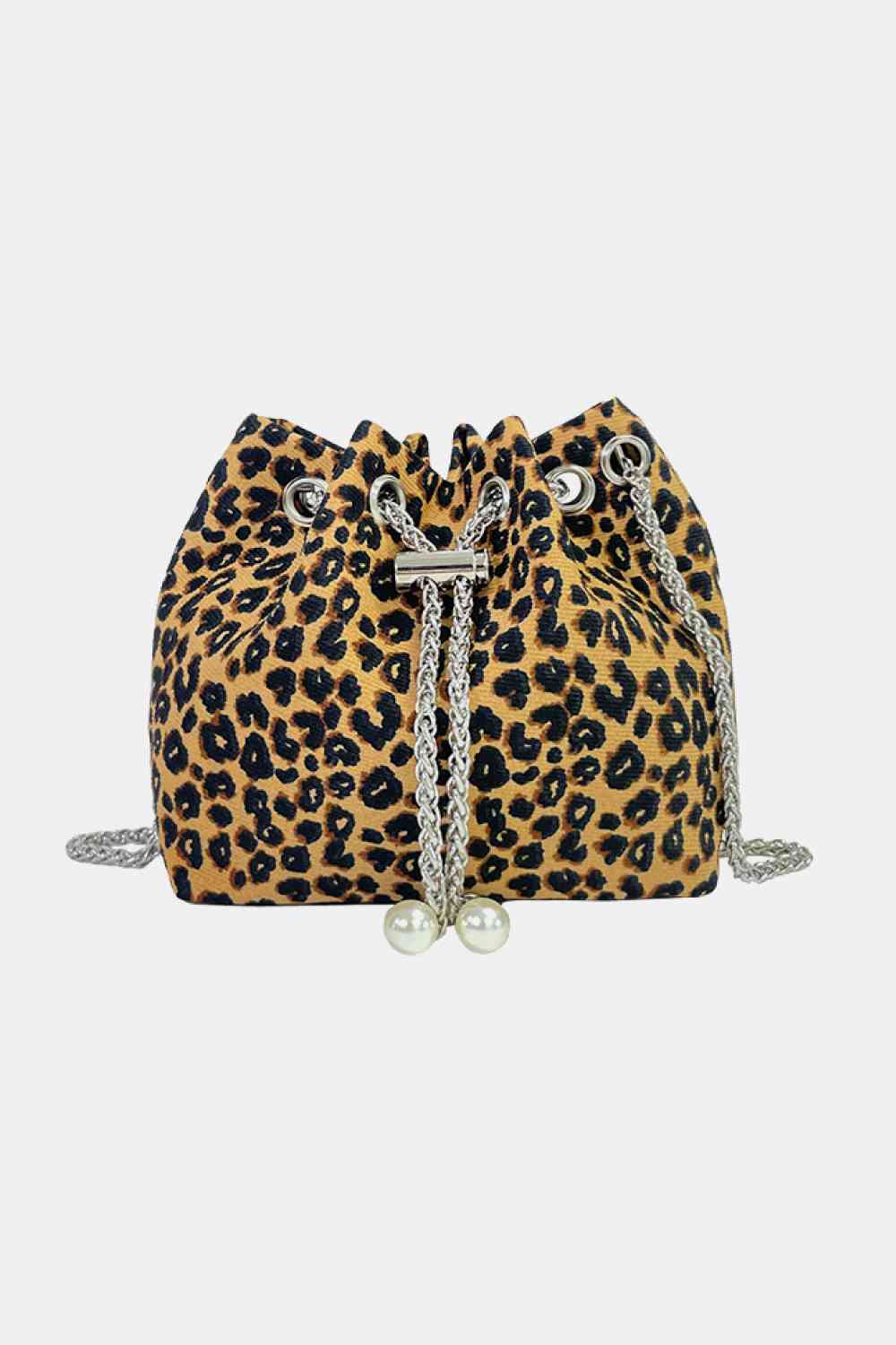 Animal Print Nylon Bucket Shoulder Bag - Durable, Lightweight & Fashion-Forward