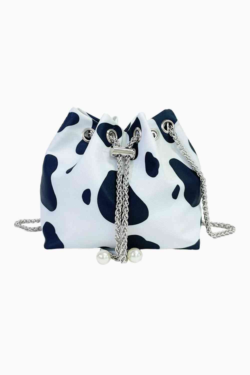 Animal Print Nylon Bucket Shoulder Bag - Durable, Lightweight & Fashion-Forward