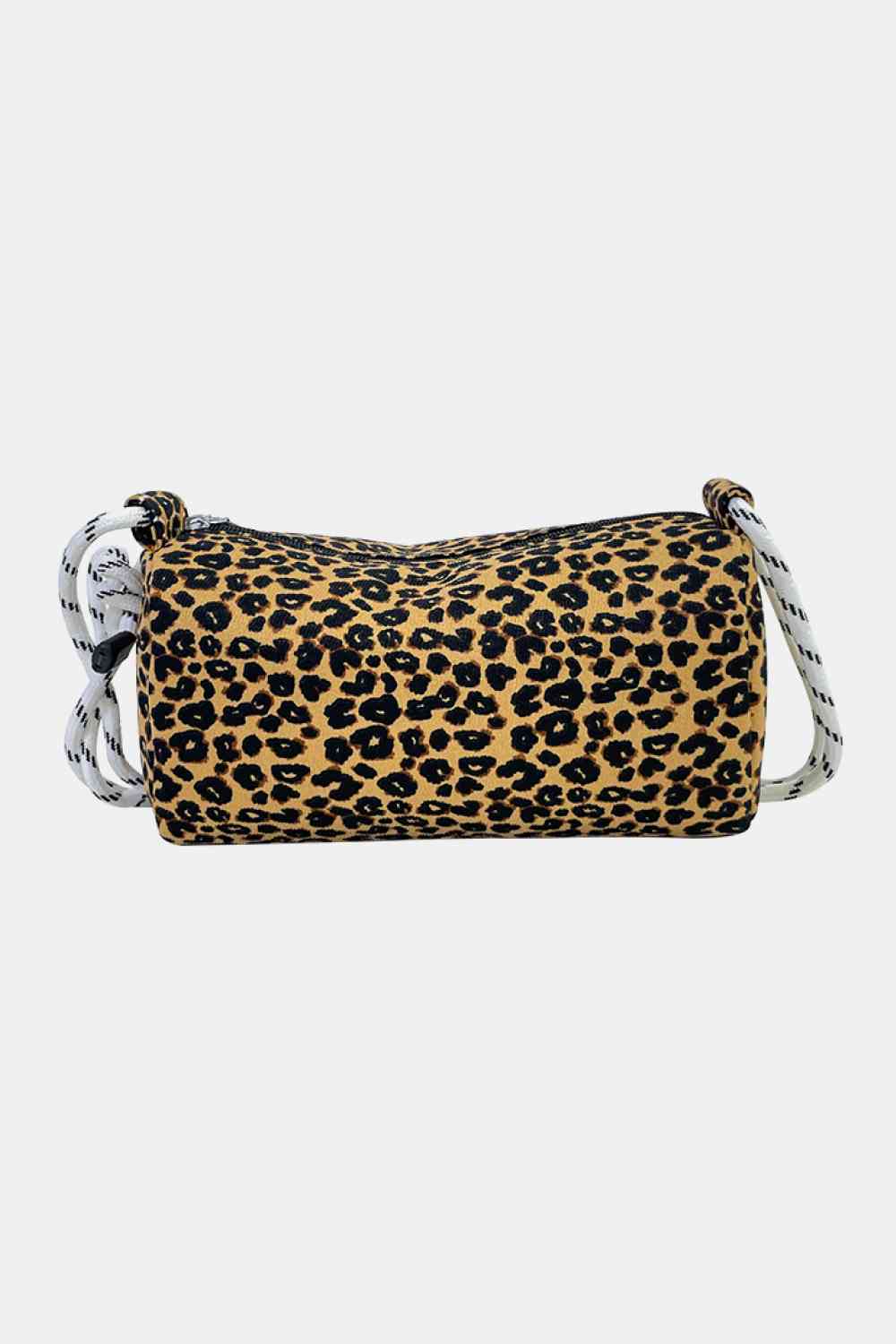 Animal Print Nylon Handbag - Durable Medium-Sized Shoulder Bag for Everyday Elegance