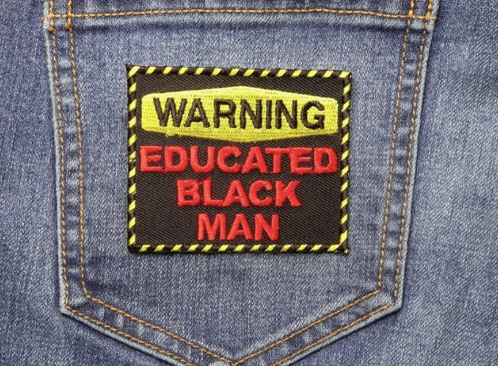 Educated Black Man Patch, Protect Black Men Iron On Patch