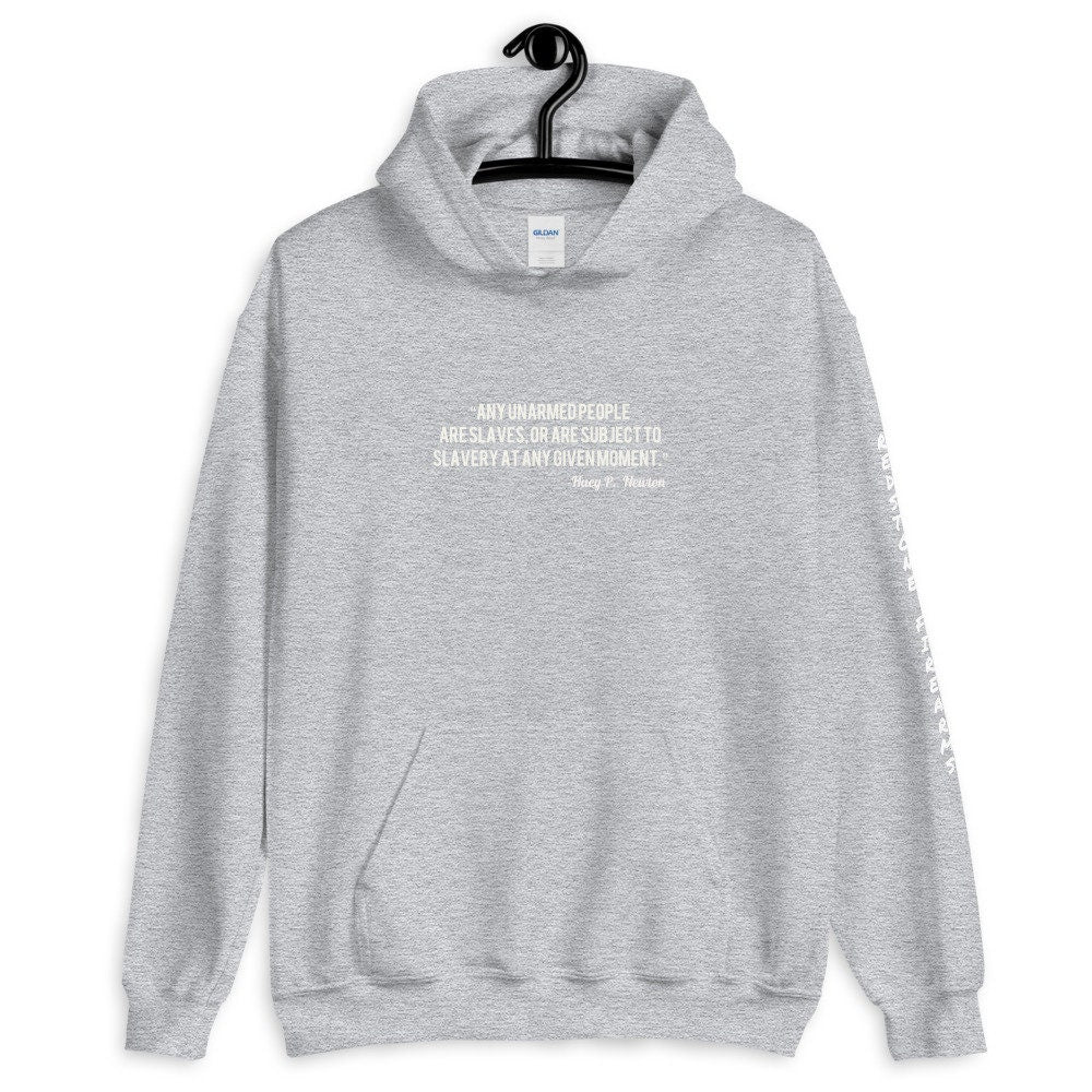 Unarmed Citizen Huey P Newton Quote Hoodie, Civil Rights & Freedom Black Panther Sweater