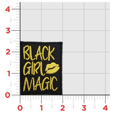 Black Girl Magic Iron on Patch, Pro Black Women Morale Patch