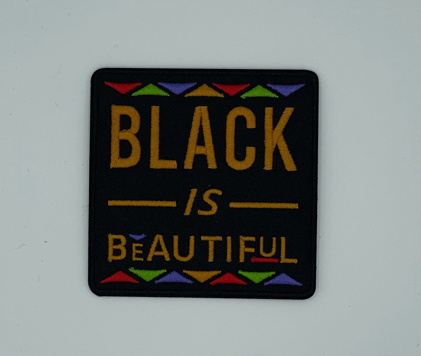 Black is Beautiful Iron On Patch, Black Empowerment Patch, Bulk Pro Black Patches