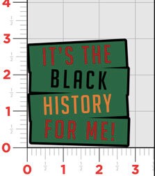 Black History for me Patch, Celebrate Black History Month Iron On Patch, Pro Black Patch