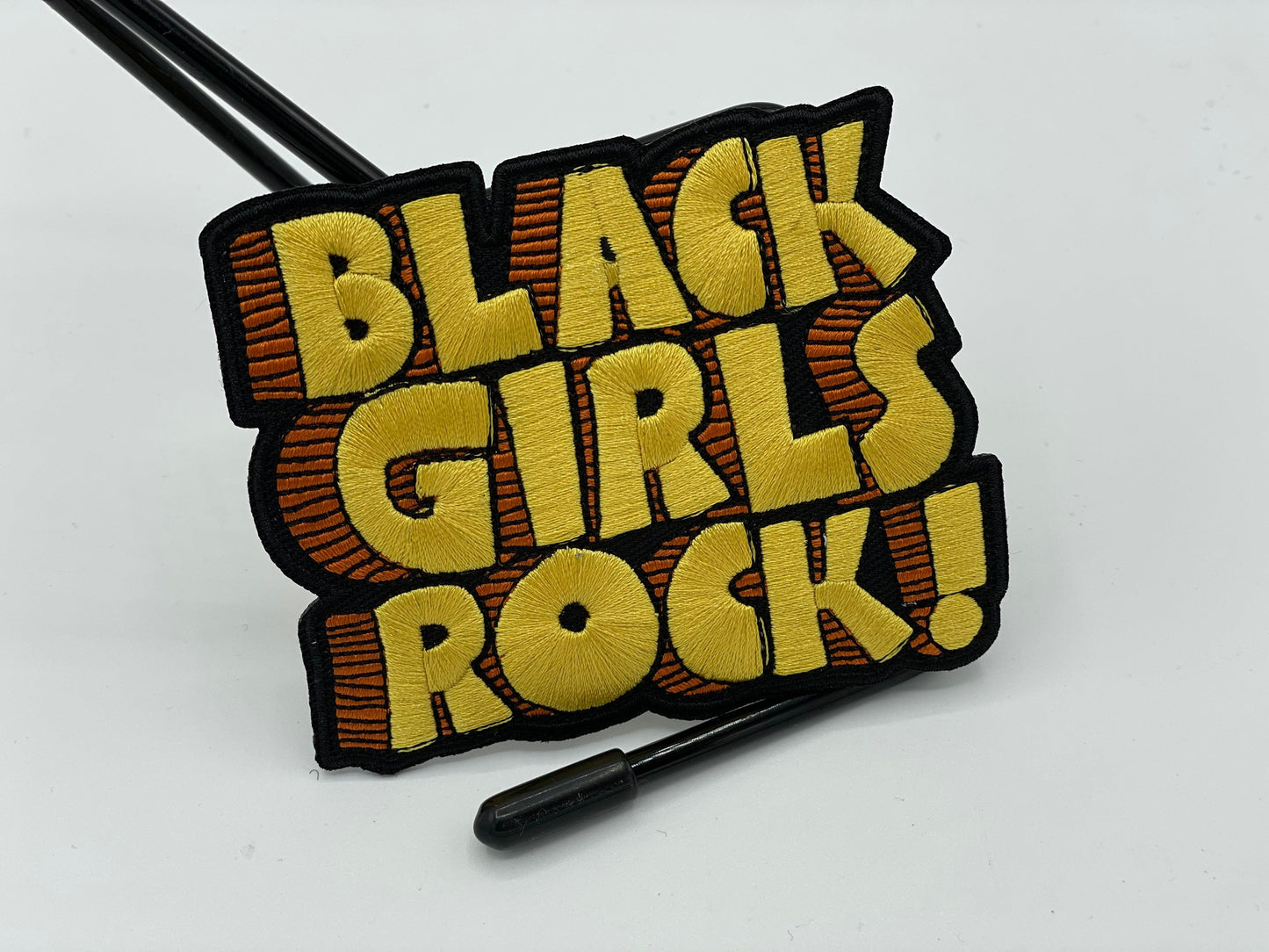 Black Girls Rock Embroidered Patch, Black Girls Are Magical Iron On Patch