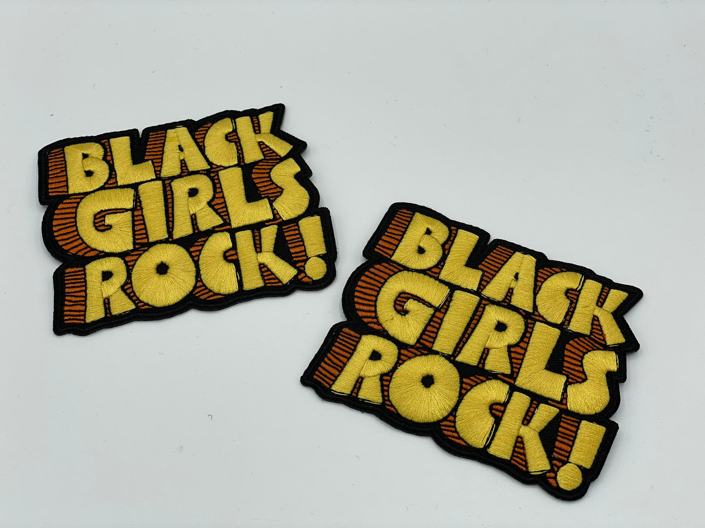 Black Girls Rock Embroidered Patch, Black Girls Are Magical Iron On Patch