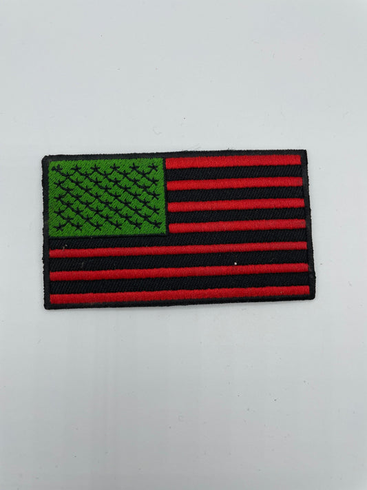 Pan African American Flag Patch - Velcro or Iron On