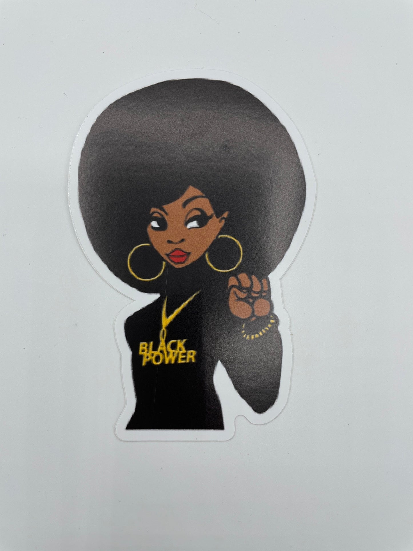 Black PowerBlack woman Vinyl Sticker, Pro Black Woman Sticker