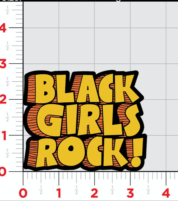 Black Girls Rock Embroidered Patch, Black Girls Are Magical Iron On Patch