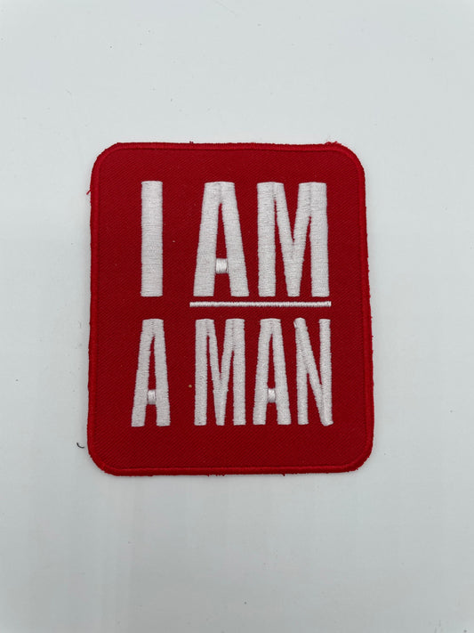 I Am A Man Civil Rights Movement Iron On Patch, Black History Patch