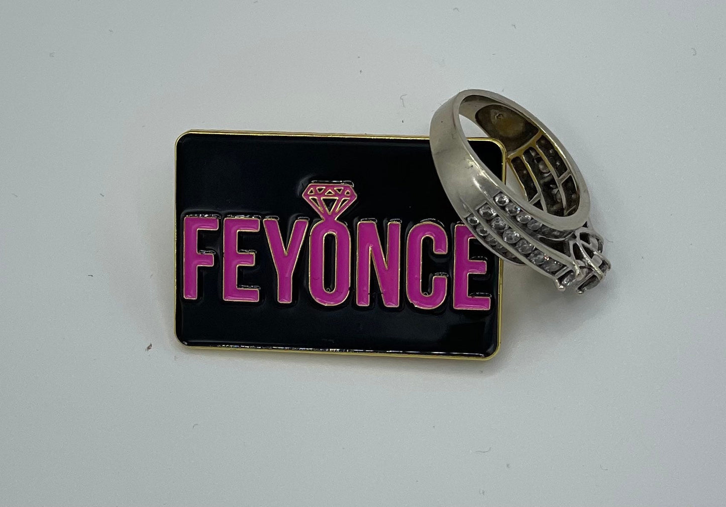 Fiancé Lapel Pin - Beyonce Inspired Engagement Gift - Bridal Shower Engagement Party Accessory - Fun Recently Engaged Keepsake