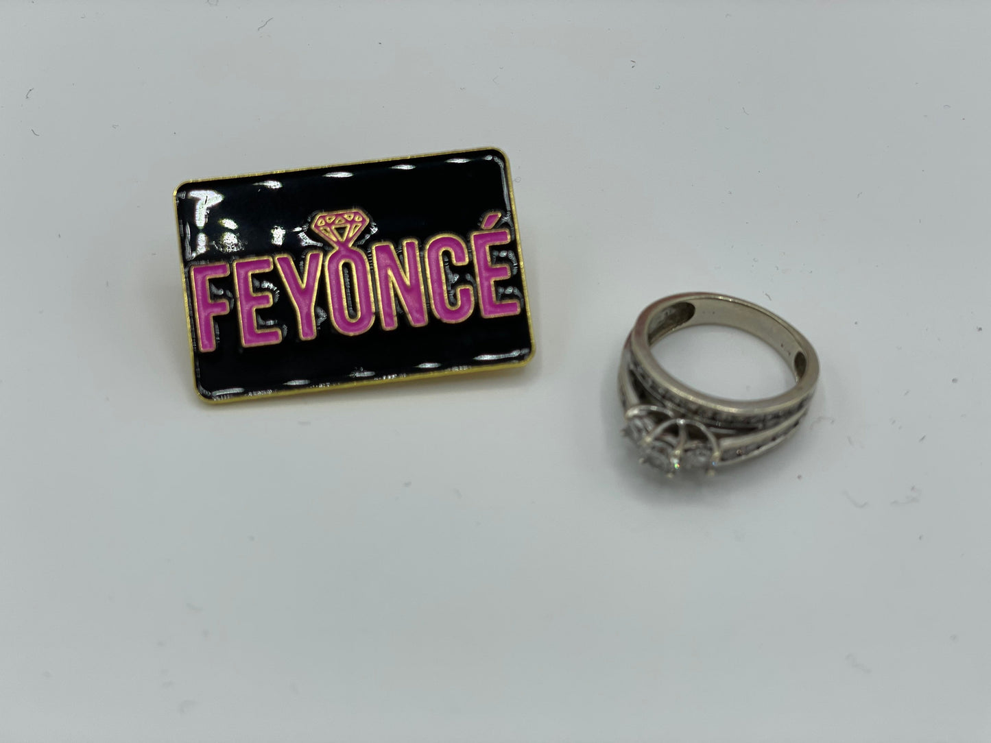 Fiancé Lapel Pin - Beyonce Inspired Engagement Gift - Bridal Shower Engagement Party Accessory - Fun Recently Engaged Keepsake