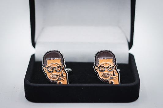 Malcolm X Gift, Groomsmen Gift Malcolm X Gear, Black History Cufflinks