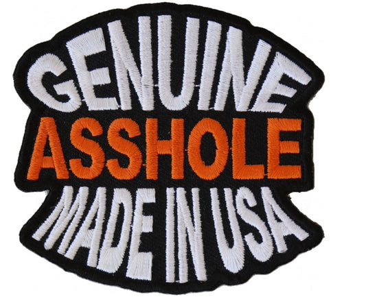 Genuine A Hole Iron-On Patch, Bold Fashion Accessory for Jackets & Vests"