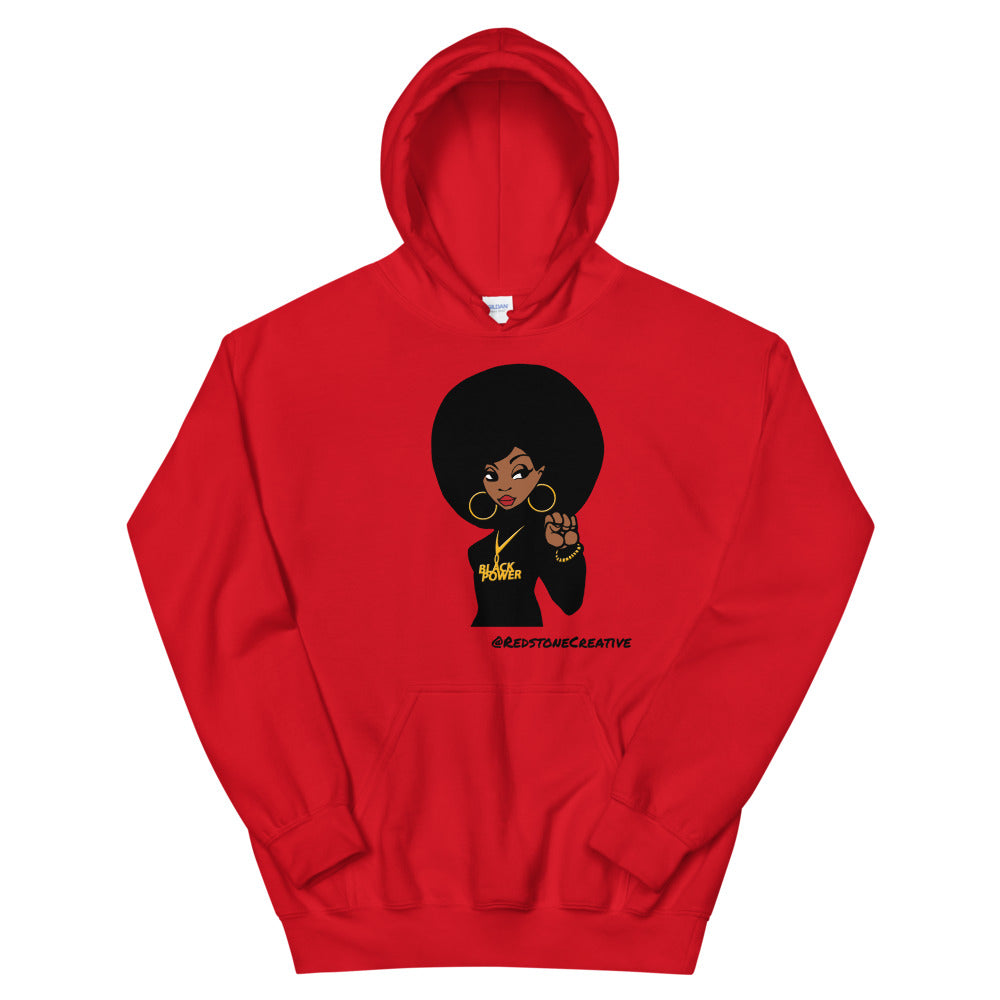 Black Power Queen Unisex Hoodie, Black Empowerment Sweater