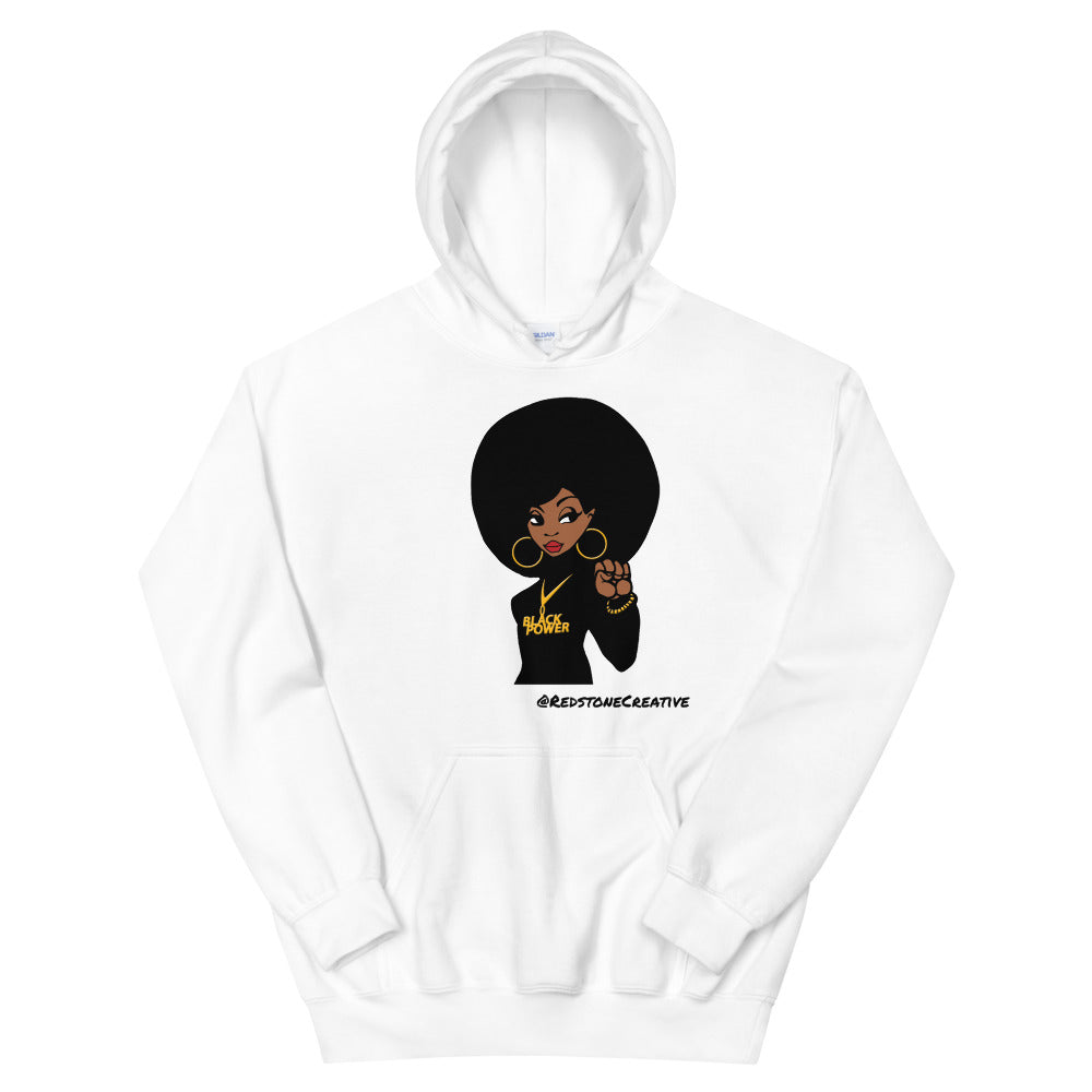 Black Power Queen Unisex Hoodie, Black Empowerment Sweater