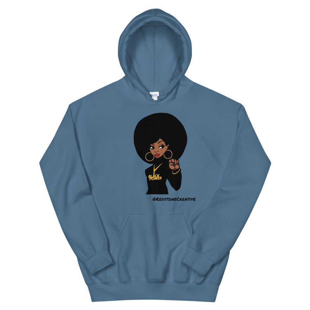 Black Power Queen Unisex Hoodie, Black Empowerment Sweater