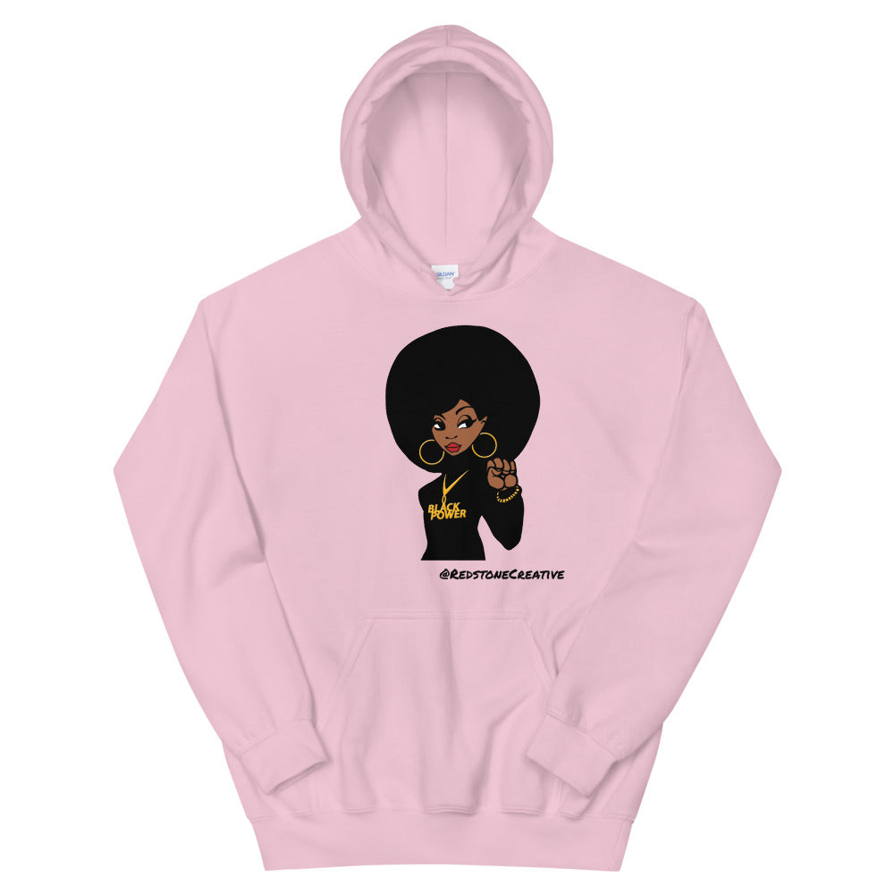 Black Power Queen Unisex Hoodie, Black Empowerment Sweater